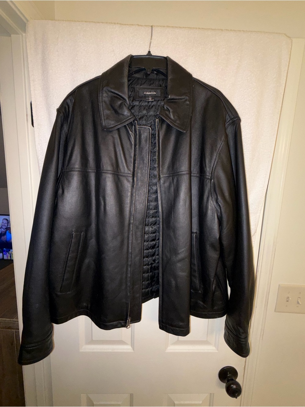 Colebrook Men’s Leather Zip-Up Jacket
